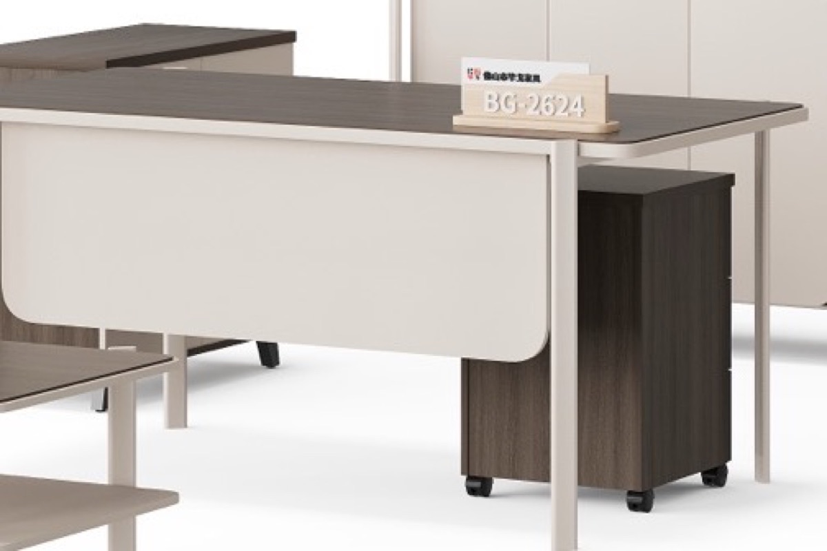 Meja Manajer dengan Side Cabinet — detail fitur 2