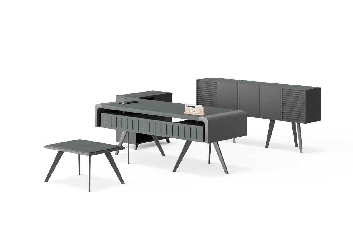 Staff Desk with Side Cabinet — BG-2602A-G21