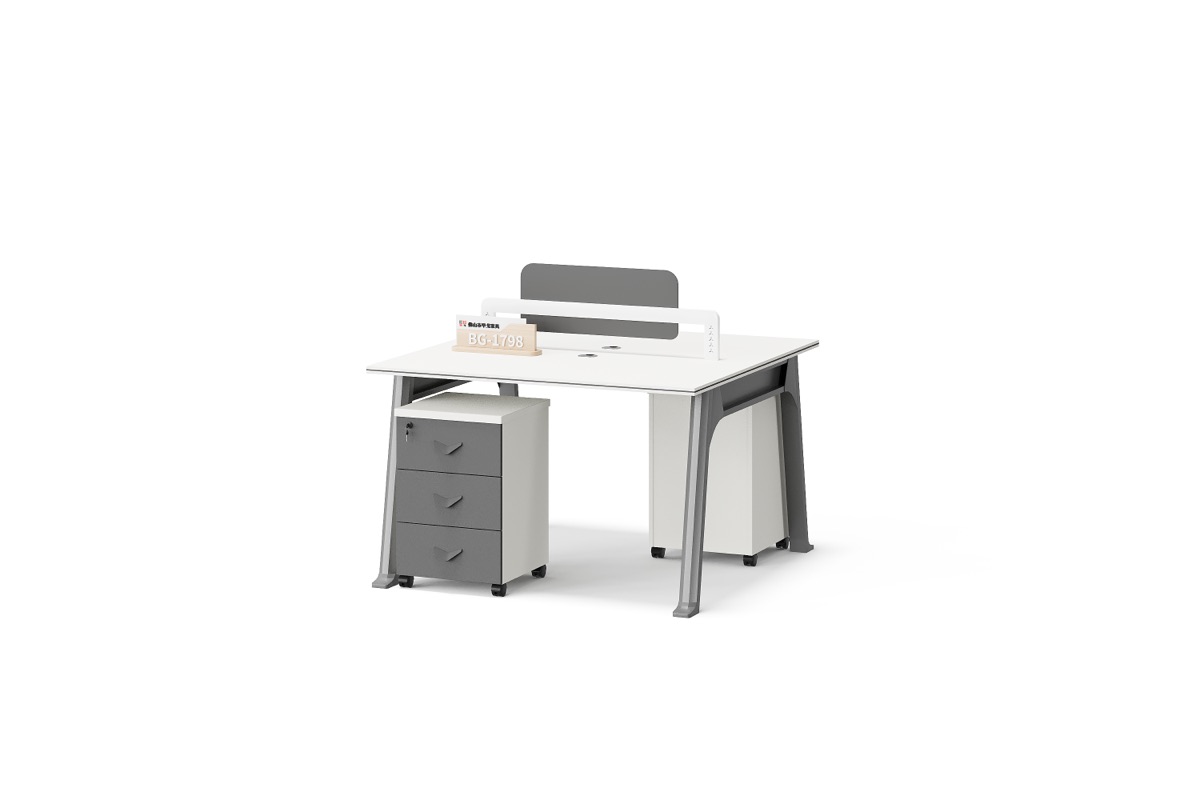 2-Person Workstation White — BG-1798W2